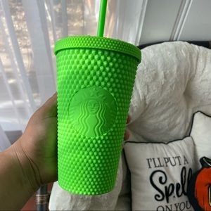 Starbucks 2021 Fall Halloween Studded Neon Cup